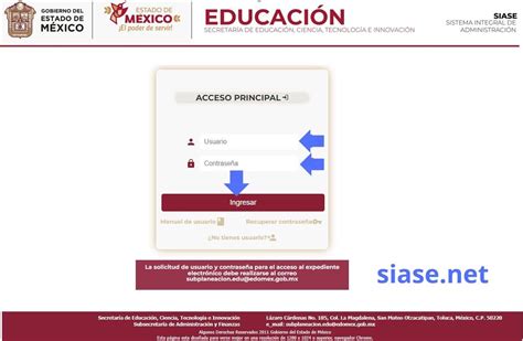 siase iniciar sesión.
